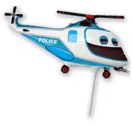 Vehicul Police Balon din folie elicopter 36 cm (WP)