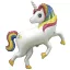 Unicorn Rainbow balon din folie de 36 cm (WP)