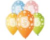Happy Birthday 5 Star balon, balon 5 bucăți 13 inch (33 cm)
