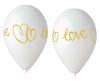 Iubire White balon, balon 5 bucăți 13 inch (33 cm)