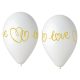 Iubire White balon, balon 5 bucăți 13 inch (33 cm)