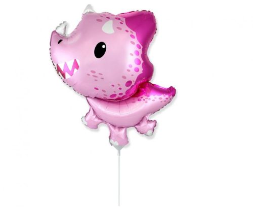 Dinozaur Triceratops Pink balon folie 36 cm (WP)