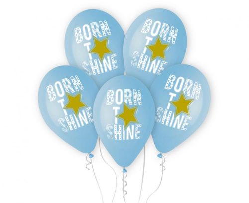Born to Shine Blue balon, balon 5 bucăți 13 inch (33 cm)