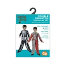 Halloween Skeleton Costum reversibil Clovn și Schelet 120/130 cm