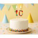 Colorat Pick Blocks Lumânare cifră 0 bloc de construcție, lumânare cifră