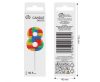 Colorat Pick Blocks Lumânare cifră 8 tip bloc de construcție