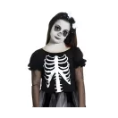 Halloween Girl Costum de schelet 130/140 cm