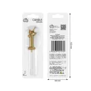 Numere Champagne Crown Lumânare aurie numărul 1, lumânare de tort 6 cm