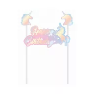 Unicorn Holographic Shine decalaj tort