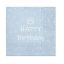 La mulți ani Light Blue Happy Birthday Șervețel Albastru 20 buc 33x33 cm