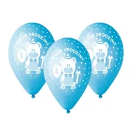   La mulți ani Balonul Meu 1st Birthday, set de 5 baloane, 12 inch (30 cm)