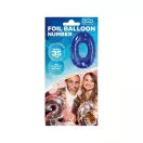 Numere Balon mini din folie albastru 0 număr 35 cm