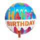 Happy Birthday Candels balon folie 36 cm