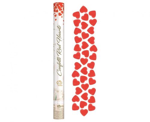 Iubire Red Hearts lansator de confetti 60 cm