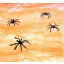 Halloween Orange Pânză de păianjen cu păianjeni