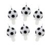 Fotbal Soccer Ball, set de lumânări de tort 6 buc