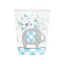 Elefant Floral Pahar de hârtie albastru set 8 buc 266 ml