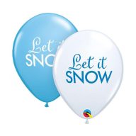 Crăciun Let it Snow balon, 6 bucăți 11 inch (30 cm)