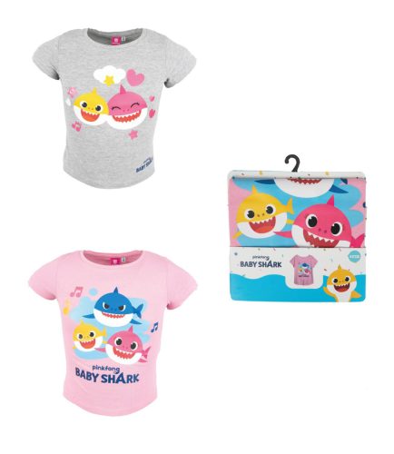 Baby Shark Fun copii scurt tricou, top 92-116 cm