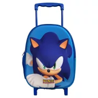   Sonic Ariciul Modern rucsac 3D cu roți pentru grădiniță, geantă 32 cm
