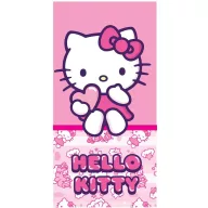   Hello Kitty Pinky Heart prosop de baie, prosop de plajă 70x140 cm (Fast Dry)