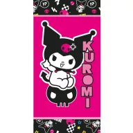   Hello Kitty Kuromi Rebel prosop, prosop de plajă 70x140 cm (Uscare Rapidă)