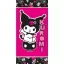 Hello Kitty Kuromi Rebel prosop, prosop de plajă 70x140 cm (Uscare Rapidă)