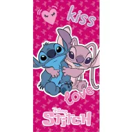   Disney Lilo și Stitch Kiss, Love prosop de baie, prosop de plajă 70x140 cm (Uscare rapidă)