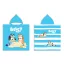 Bluey Sandy Fun Poncho prosop de plajă 50x100 cm (Uscare rapidă)