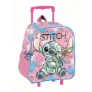 Disney Lilo și Stitch Doll rucsac 3D cu roți pentru grădiniță, geantă 32 cm
