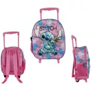 Disney Lilo și Stitch Doll rucsac 3D cu roți pentru grădiniță, geantă 32 cm