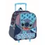 Disney Lilo și Stitch Abstract rucsac 3D pentru grădiniță cu roți, geantă 32 cm