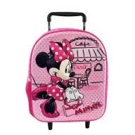   Disney Minnie Paris rucsac 3D cu roți pentru grădiniță, geantă 32 cm