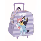 Bluey Puppy rucsac 3D pentru grădiniță cu roți, geantă 32 cm