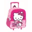 Hello Kitty Unicorn rucsac 3D pentru grădiniță cu roti, geantă 32 cm