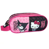 Hello Kitty & Kuromi Penar cu 2 compartimente 23 cm