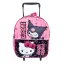 Hello Kitty & Kuromi rucsac 3D cu roți pentru grădiniță, geantă 32 cm