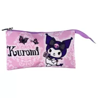Hello Kitty Kuromi Purple Penar cu 3 compartimente 22 cm