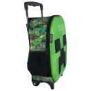 Minecraft Face rucsac 3D pentru grădiniță cu roți, geantă 32 cm