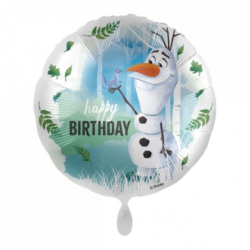 Disney Regatul de gheață Olaf Happy Birthday balon folie 43 cm
