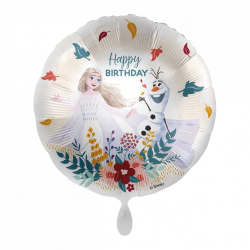 Disney Regatul de gheață Elsa, Olaf Happy Birthday balon folie 43 cm