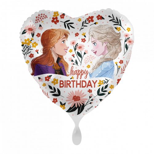 Disney Regatul de gheață Floral Happy Birthday balon folie 43 cm