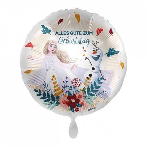 Disney Regatul de gheață Elsa, Olaf Alles Gute zum Geburtstag balon folie 43 cm