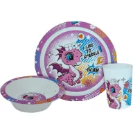   Dragon Dragon, set de veselă Glam, set din plastic micro în Cutie