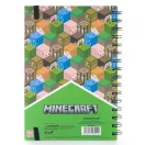 Minecraft Blocks Caiet spiralat cu liniaturi A/5
