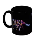 Fetele Kpop la vânătoare de demoni Black ceașcă de porțelan 315 ml (11 oz) în cutie cadou