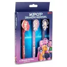 Fetele Kpop la vânătoare de demoni Chibi set de 3 pixuri ștergătoare