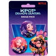 Fetele Kpop la vânătoare de demoni Trio Set de 3 Insigne