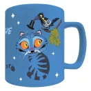 Fetele Kpop la vânătoare de demoni Derpy cană din porțelan cu husă de pluș detașabilă 440 ml (15,5 oz) în cutie cadou