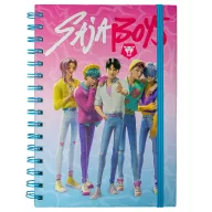   Fetele Kpop la vânătoare de demoni Saja Boys caiet spirală, caiet cu linii A5